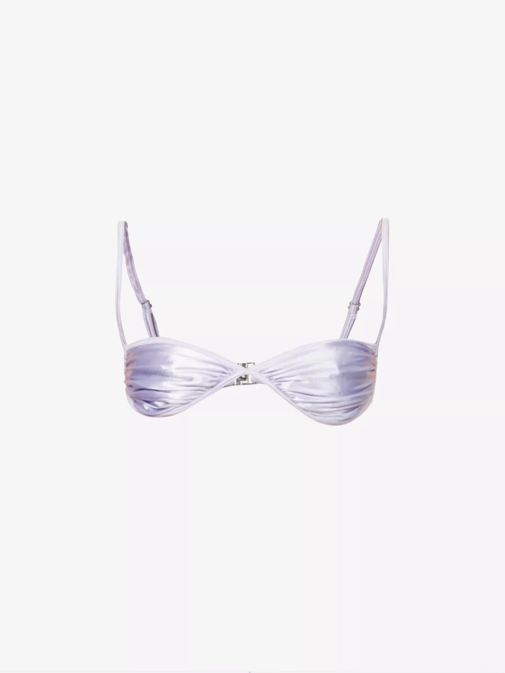 Isa Boulder Lilac Satin bikini top